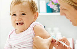 Baby-weint-Impfung
