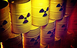 Radioaktiver-Abfall-Fässer